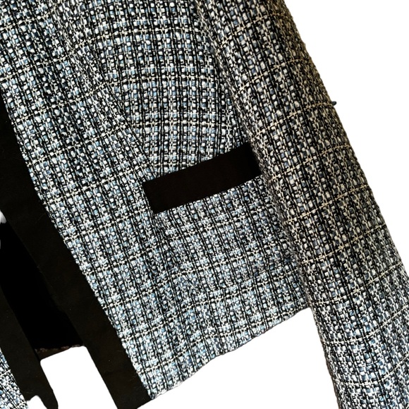 Ricki's Blazer/Jacket/Coat Open Front Weave Stitching Cropped-ish Size Small - Picture 3 of 10